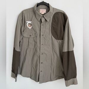 Filson Size L • Gray Hunting Shirt Longsleeve Lightweight.
